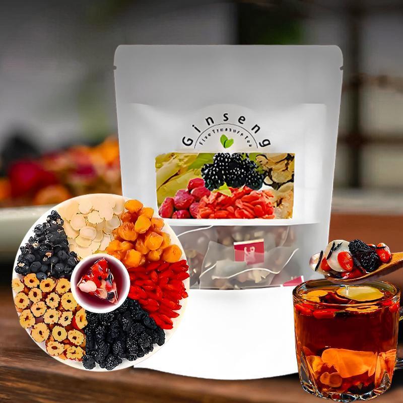 Herbal And Wellness - Ginseng Five Treasure Tea Natural Energy