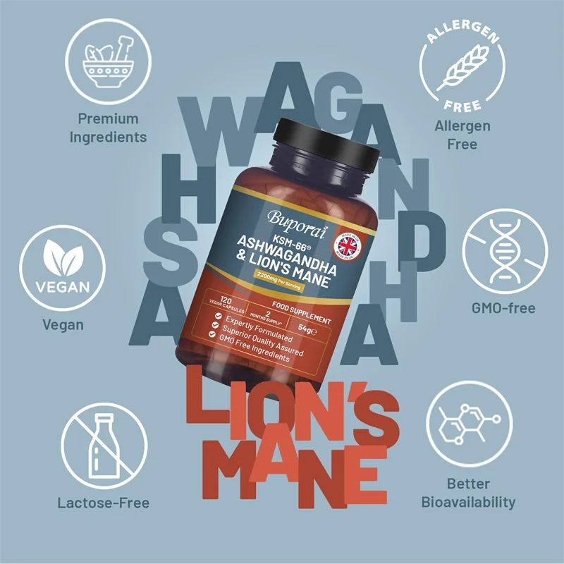 Ashwagandha and Lion’s Mane -  - Ginkgo Biloba Extract ulasan dan harga
