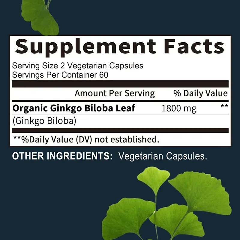 Ginkgo Biloba Supplement - Mem - Ginkgo Biloba Extract ulasan dan harga