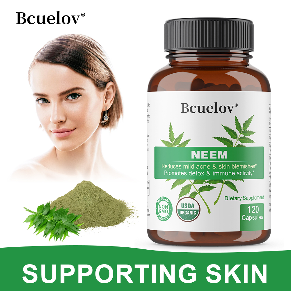 Organic Neem Leaf Capsules, He - Herbal And Wellness ulasan dan harga