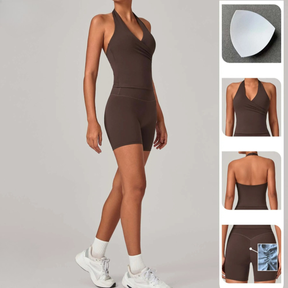 2-piece Women Gym Jogging Spor - Herbal Yoga ulasan dan harga