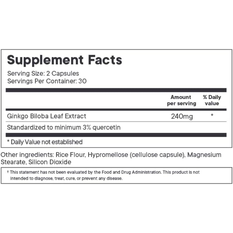 Ginkgo biloba leaf extract cap - Ginkgo Biloba Extract ulasan dan harga