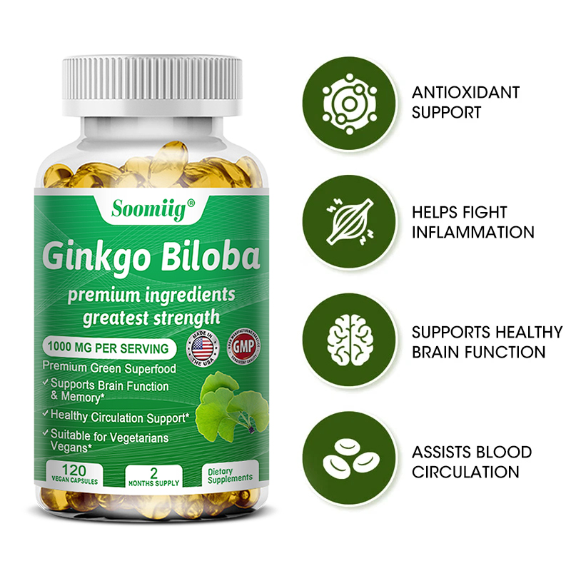 Ginko Biloba Capsules - Brain  - Ginkgo Biloba Extract ulasan dan harga