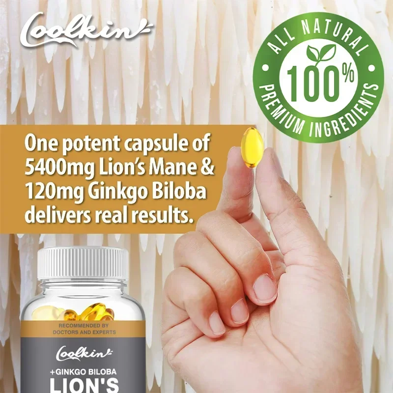 Coolkin Lion's Mane Mushroom E - Ginkgo Biloba Extract ulasan dan harga